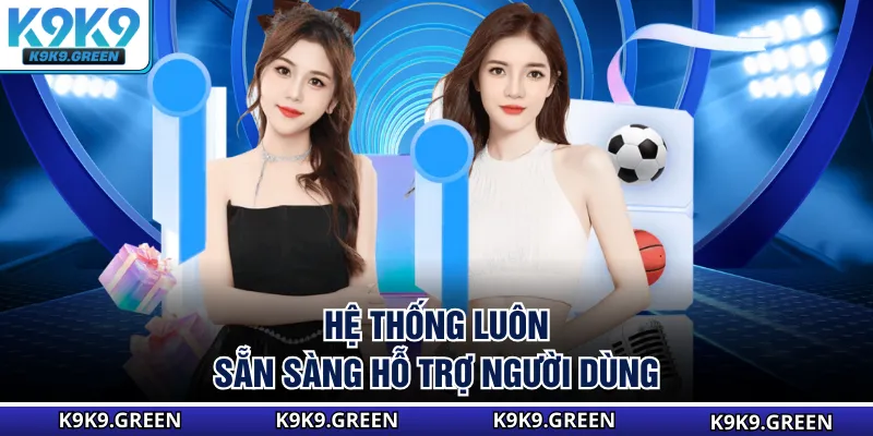 Hệ thống luôn sẵn sàng hỗ trợ người dùng